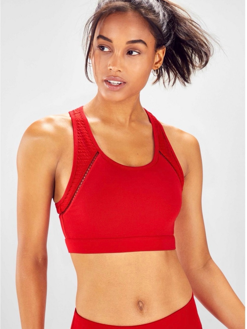 NWT Fabletics Katelyn medium support persimmon Sports Bra size large